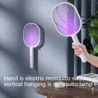 Mosquito Killer Racquet Lamp Pocket Size Night Bulb Mosquito Catcher